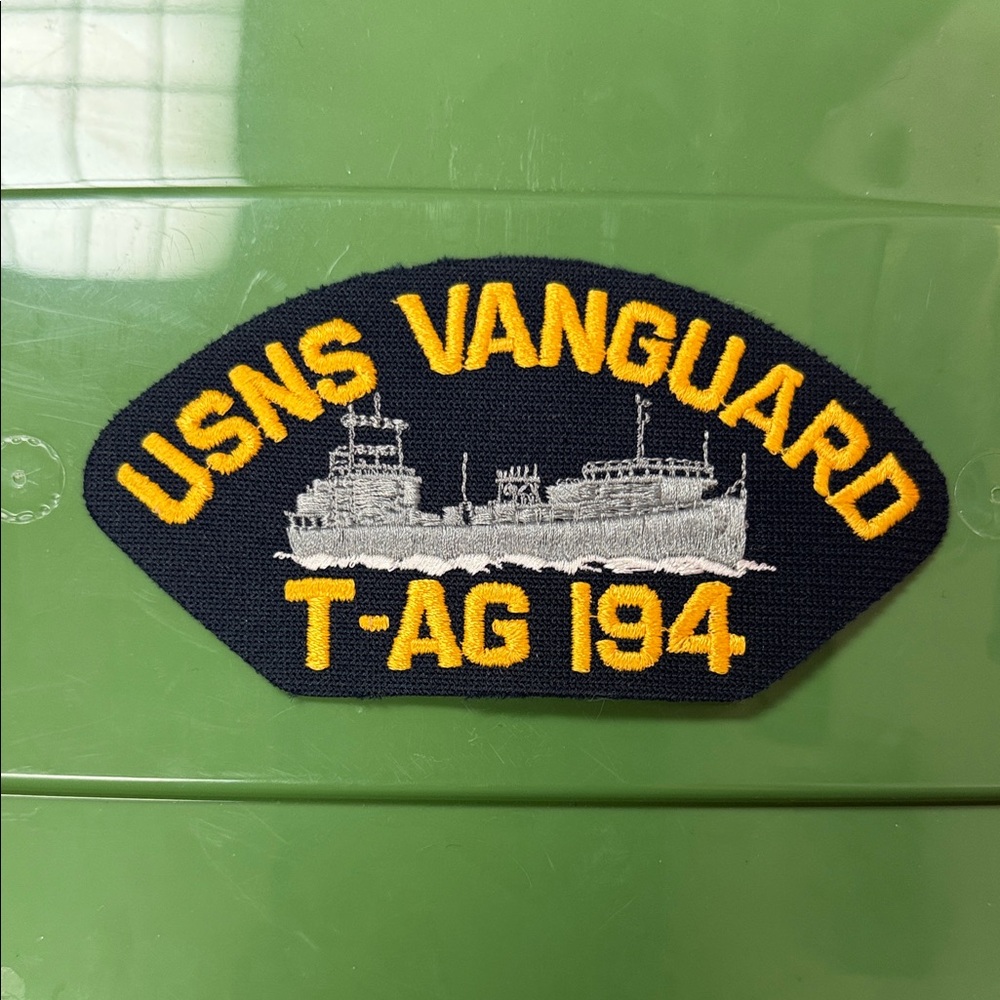 USNS Vanguard T-AG 194 embroidered naval Patch